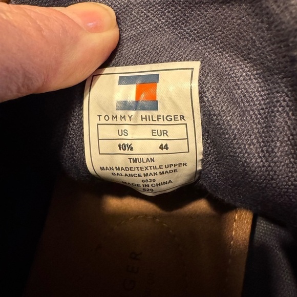 ?? Tommy Hilfiger Plain Chukka Boots Brown Navy Mens US size 10.5 main image 6